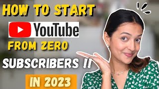 How would I start a youtube channel in 2023 with zero subscribers🤩😍❤️Yashasvi Rajpoot [upl. by Kylynn]