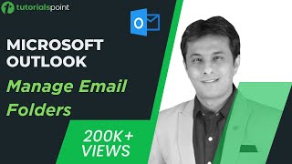 MS Outlook  Managing Email Folders  Tutorialspoint [upl. by Adlesirg161]