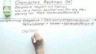 Chemisches Rechnen 18  Chemie  Allgemeine und anorganische Chemie [upl. by Carrelli]