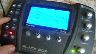 Maudio Black box version 2 demo Sequenced modulation effects onboard drums [upl. by Nnawtna]