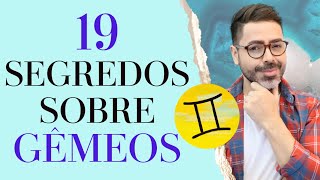 19 SEGREDOS SOBRE O SIGNO DE GÊMEOS [upl. by Coulter]