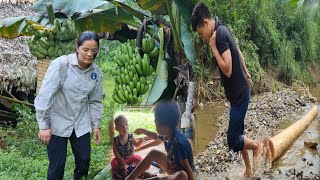 Single father  hauls wood home mute woman sells bananas boy takes care of younger brother [upl. by Oahc716]