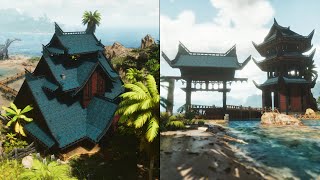 I Built the PERFECT Herbivore Island Base in ARK Survival Ascended [upl. by Eilata744]