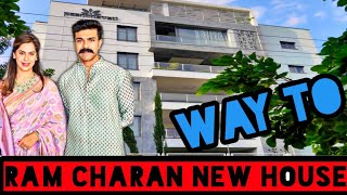 way to ramcharan new houseram charan house videosram charan new house in hyderabad RRR house [upl. by Cynara]