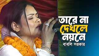 তারে না দেখলে নয়নে  বাবলি সরকার  Tare Na Dekhle Noyone  Bably Sarkar Bangla Song 2024 [upl. by Cleres]