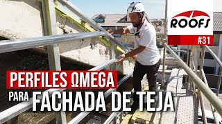 Fijación de Perfiles Omega para colocación de Tejas en Fachada  Tejados ROOFS 🔴 [upl. by Yelehsa]