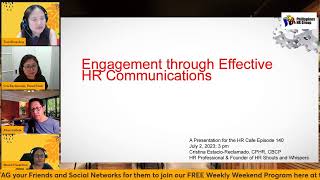 The HR Cafe Ep140quotEngagement through Effective HR Communicationsquot [upl. by Illac]