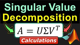 Singular Value Decomposition SVD ⭐ Complete WorkedOut Example ☀️ Calculations amp MATLAB Solutions [upl. by Anem]