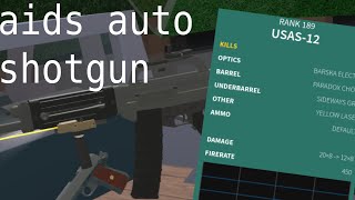 Phantom Forces Gun Review USAS12 Phantom Forces Playthrough [upl. by Airdnna]