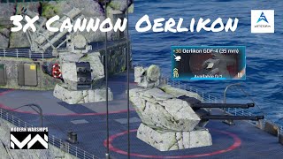 3X Cannon Oerlikon GDF4 35mm Modern Warship Indonesia [upl. by Burta948]