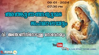 അത്ഭുതങ്ങളുടെ ജപമാല 🌹0730 pm 🕊️ ചൊവ്വ 090124💒 [upl. by Eresed]