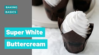 How To Make SUPER White Buttercream [upl. by Wattenberg]