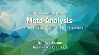 Conducting a MetaAnalysis [upl. by Eramat]