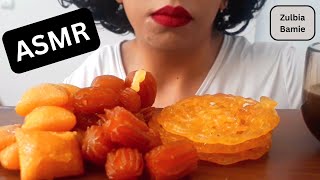 ASMR BAMIE amp ZULBIATULUMBA RAMADAN SWEET DESSERT MUKBANG  MAARY ASMR [upl. by Nellda]