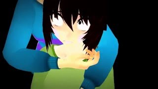 MMD x Undertale Frisk and Chara TURN ON ANNOTATIONS [upl. by Yenor880]