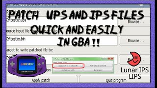 How To Patch UPS And IPS Files On GBA  Explained Clearly [upl. by Suoirrad]