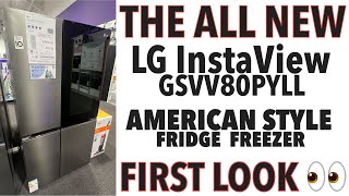 LG InstaView GSVV80PYLL American Style Fridge Freezer [upl. by Aliekahs]