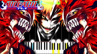 Bleach  HOLLOWED  Piano Tutorial [upl. by Redep]