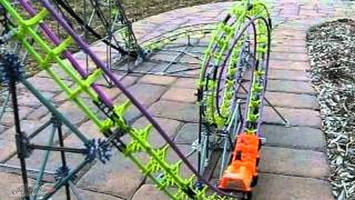 KNEX Screamin Serpent Roller Coaster [upl. by Goodrow]