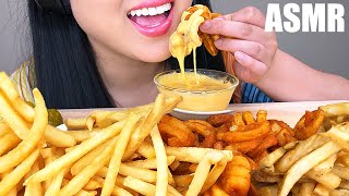 ASMR MOST POPULAR FAST FOOD FRIES  CHEESE SAUCE No Talking  ASMR Phan [upl. by Nekciv539]