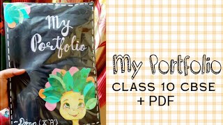 CBSE Portfolio for Class 10  Best Portfolio  PDF in Description [upl. by Yt]