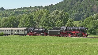 23 058 und 64 419 auf der Schwäbischen Waldbahn [upl. by Nnylhsa]