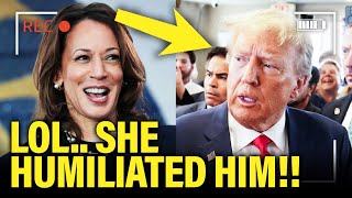 Trump Speech Gets DROWNED OUT by Kamala POWER MOVE [upl. by Parsaye329]