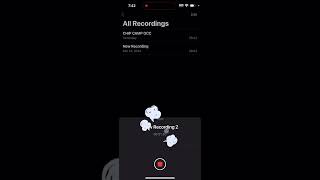 Recording your voice on iPhone [upl. by Ferrel]