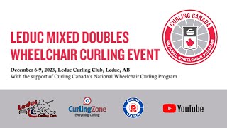 JosephThiessen vs WilsonSamsa  BSEMIS  Leduc Mixed Doubles Wheelchair Curling Event [upl. by Solrac]