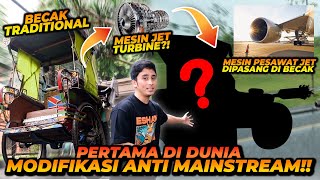 ALSHAD MODIFIKASI BECAK MENGGUNAKAN MESIN PESAWAT  BEGINI PROSES PEMBUATAN NYA  PERTAMA DI DUNIA [upl. by Ervin]