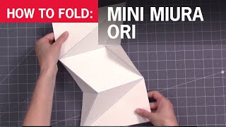 How to Fold the Mini Modified Miura Ori [upl. by Ire136]