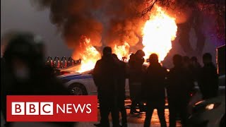 State of emergency in Kazakhstan as President appeals to Russia for help  BBC News [upl. by Dyl]