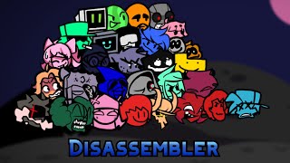 Disassembler but Every Turn a Different Cover is Used Friday Night Funkin [upl. by Yenor]