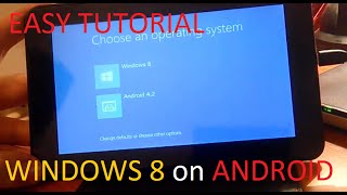 How to install WINDOWS 8 on ANDROID TABLETPHONE TUTORIAL [upl. by Mcfadden]