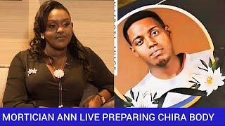 NI VIBAYA Mortician Ann Mwangangi Live Streamed Brian Chiras Body Preparations For His Burial [upl. by Almena411]