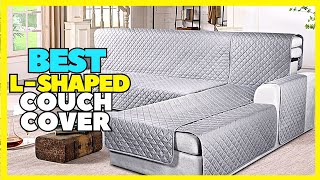 Top 5 Best L Shape Sofa Covers 2023 Sectional Couch Slipcovers [upl. by Estrella]