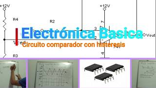 Comparador con histéresis Amplificadores Operacionales Como calcular la histéresis Trigger Schmitt [upl. by Sanjiv]