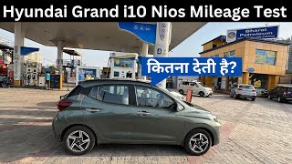 Hyundai Grand i10 Nios Mileage Test  Grand i10 Nios tank to tank Mileage  कितना देती है Nios 2023 [upl. by Petua]