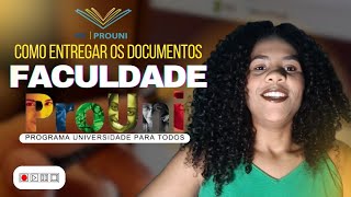 COMO ENTREGAR OS DOCUMENTOS DO PROUNI À FACULDADE  DICAS [upl. by Annhej]