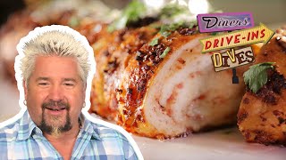 quotOutofBoundsquot Prosciutto Bread  Diners Driveins and Dives with Guy Fieri  Food Network [upl. by Notirb]