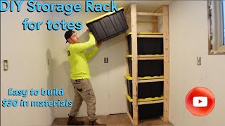 DIY Storage rack for totes [upl. by Blondie909]