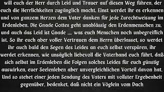 AUCH DAS LEID IST GNADE  quotVATER DEIN WILLE GESCHEHE quot [upl. by Suitangi]