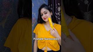 Foxtale Sunscreen ReviewsFoxtale quotSPF 70 pa🔥Mattifying SunscreenFoxtale GoldenHourGlowshorts [upl. by Hallerson445]