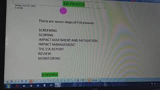 EIA process [upl. by Eulalee]