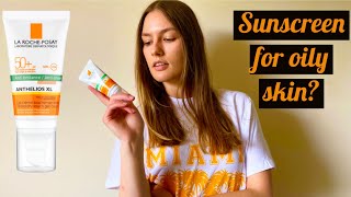 La Roche Posay Anthelios xl Antishine TINTED SPF50 review Sunscreen for oily skin [upl. by Teteak]