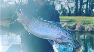 FLY fishing Lechlade big trout Chflies [upl. by Bayless]