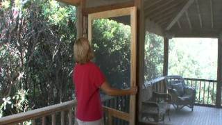 How to Install a Solid Wood Screen Door from Screen Tight™ [upl. by Yelik]