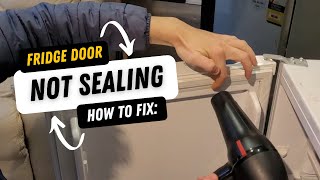 How to Fix Fridge Not Sealing with Hair Dryer 💨🤯 [upl. by Tris]