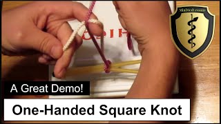 How to Tie a Surgeons Knot One Handed Surgical Knot  Steps amp tips [upl. by Chisholm766]