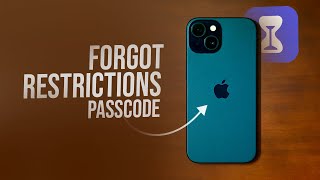 I Forgot my Content and Privacy Restrictions Passcode tutorial [upl. by Aisetal792]